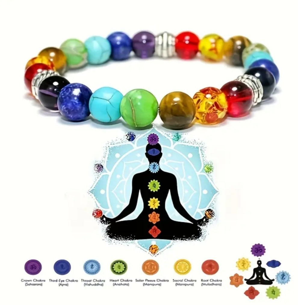 bracelet chakras pierre montagne noire
